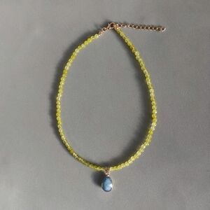 Crystal beaded necklace.